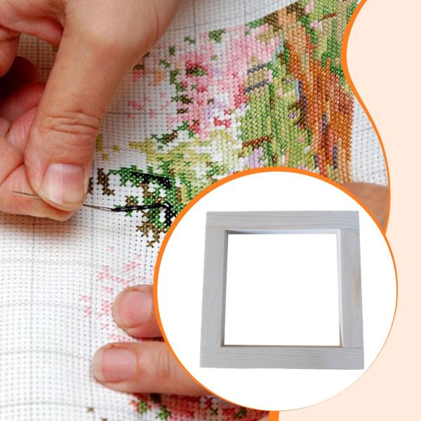 針仕事用ストレッチャーバー 木製ポータブルキャンバススプライスストレッチャーバー 40.46cmx40.46cm