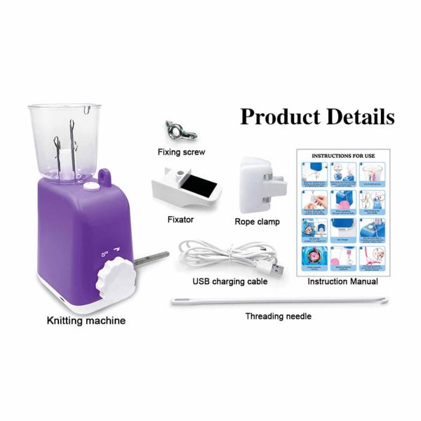 電動編みかぎ針編み機 編み機 編み物 クラフト プロジェクト用 