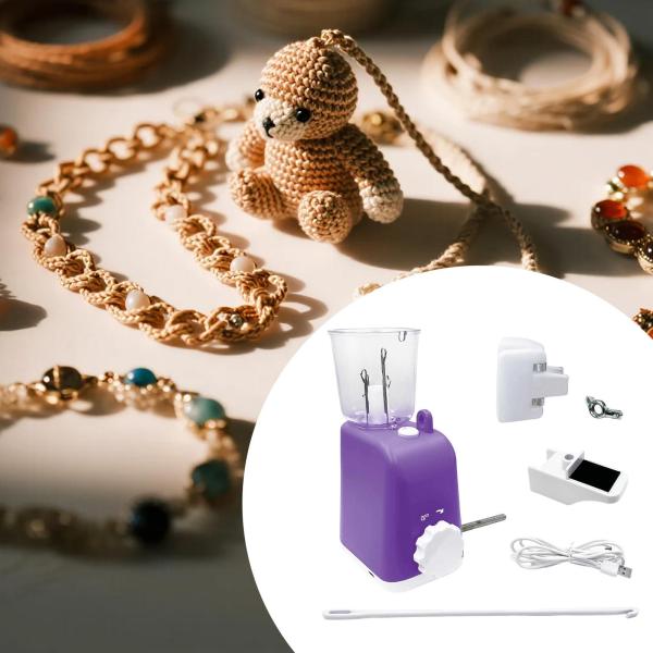 電動編みかぎ針編み機 編み機 編み物 クラフト プロジェクト用 