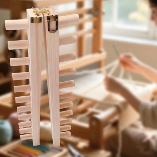 木製編み機 ポータブル 丈夫 厚手 ブランケット 織機 簡単組み立て 織りフレーム DIY ブランケットフレーム 初心者&専門家向け