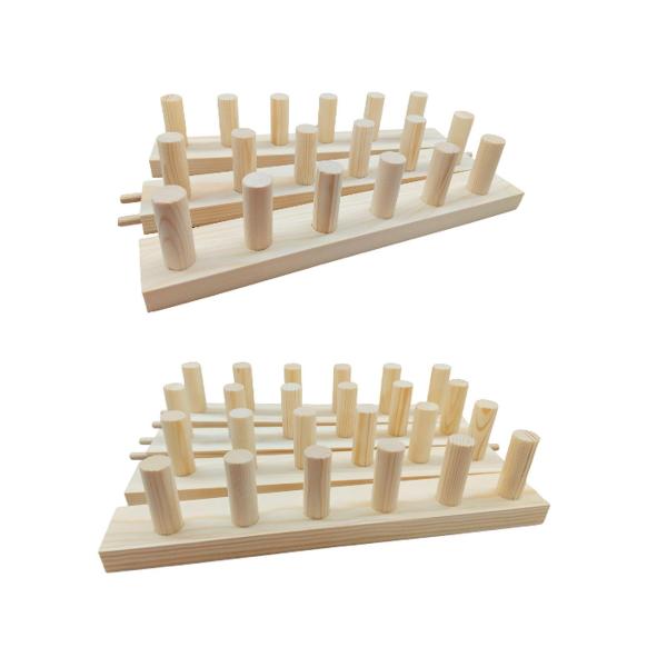 チャンキーブランケット織機ギフト ポータブル 拡張可能 糸工芸 大人 編み物 3セクション