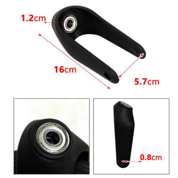 フロントキャスターホイール用車椅子フロントフォークアクセサリー8インチ