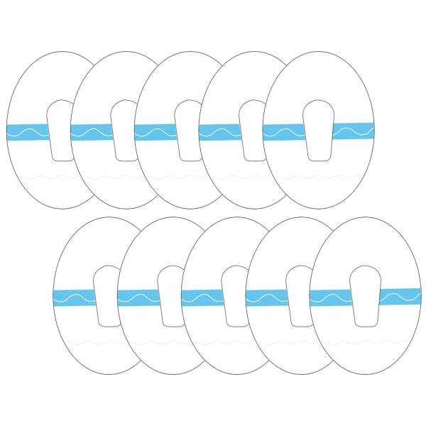 10xフリースタイル接着パッチ防水センサーカバー目に見えない通気性