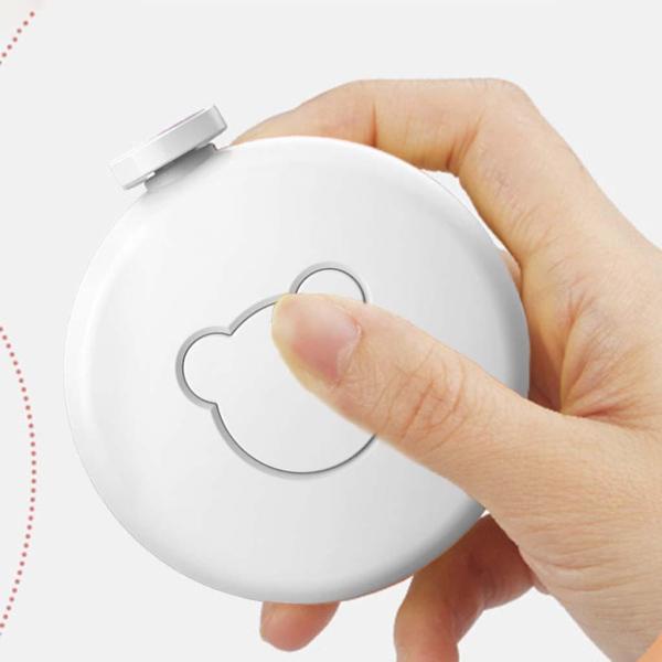 ベビーエレクトリックネイルファイルネイルファイルキット新生児用トリムポリッシュグルーミングキットホワイト