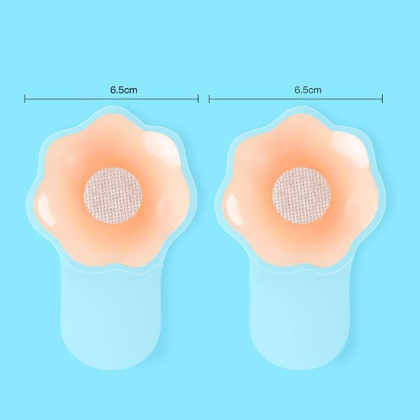 ドレスの花びらに再利用可能な超薄型胸