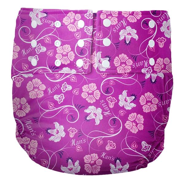 調節可能な大人用ポケットおむつカバー 失禁用 洗濯可能 老人用 パープル