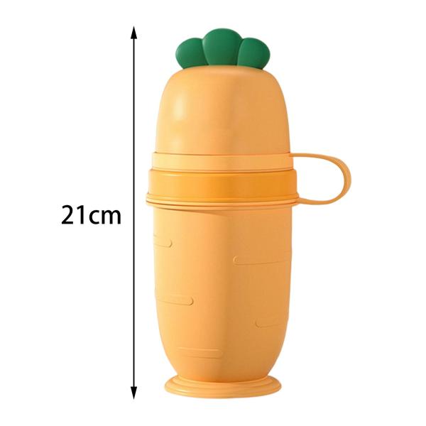 ビーチ旅行のためのかわいい大根携帯用トイレ小便器尿ボトル イエロー