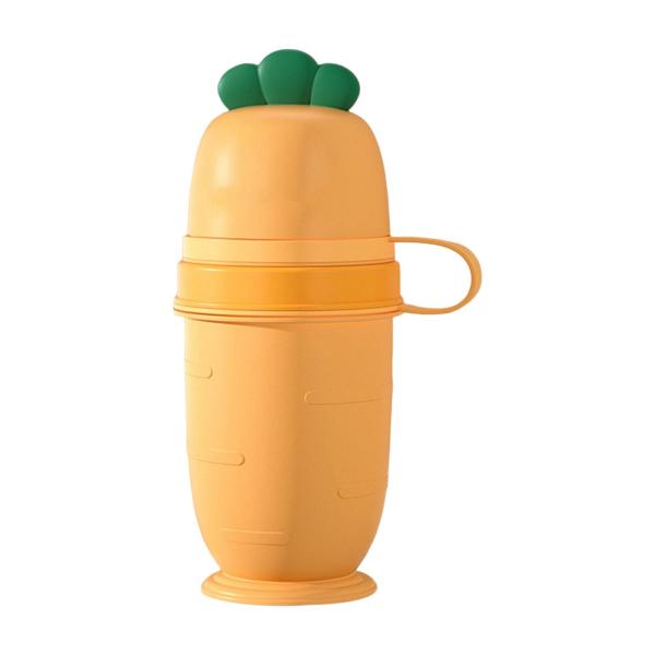 ビーチ旅行のためのかわいい大根携帯用トイレ小便器尿ボトル イエロー