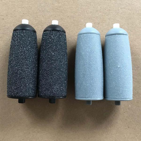 2 個交換ローラーフットケアツール電気足カルスリムーバーライトグレー細かい砂