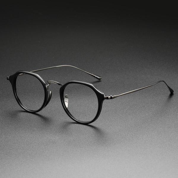 レトロなビンテージ スタイルのメガネ フレーム フル リム ラウンド眼鏡フレーム快適な着用｜stk-shop｜02