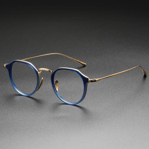 レトロなビンテージ スタイルのメガネ フレーム フル リム ラウンド眼鏡フレーム快適な着用｜stk-shop｜03