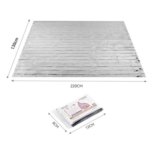 6ピース サバイバルブランケット コンパクトスペースブランケット ハイキング 防寒 キャンプ用品 130x210cm