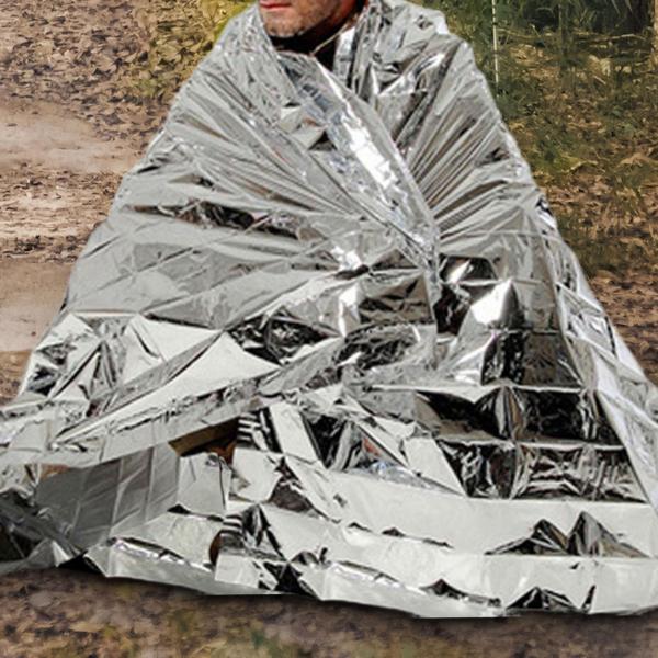 6ピース サバイバルブランケット コンパクトスペースブランケット ハイキング 防寒 キャンプ用品 130x210cm