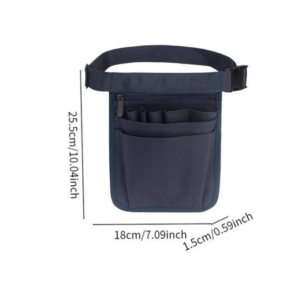 ナースウエストバッグ 実用的なマルチコンパートメント ナースポーチ はさみ ペン ツール用 ブルー