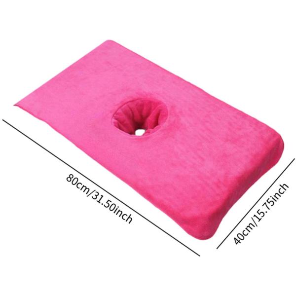 マッサージテーブルタオル ビューティーサロンタオル ビューティーサロンSPAマッサージベッド用 ダークピンク