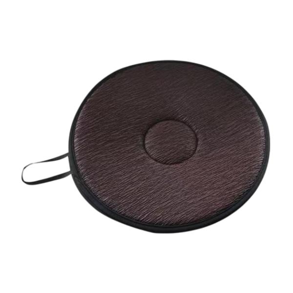 360°回転シートクッション ポータブルギフト 高齢者旅行用カーシートパッド コーヒー