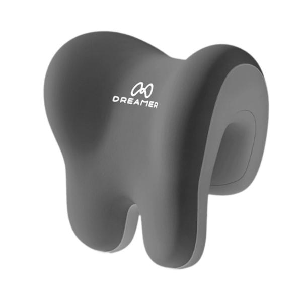 オフィスチェア用ネックサポート 快適 通気性 ファブリックカバー 昼寝枕 グレー ミックスカラー