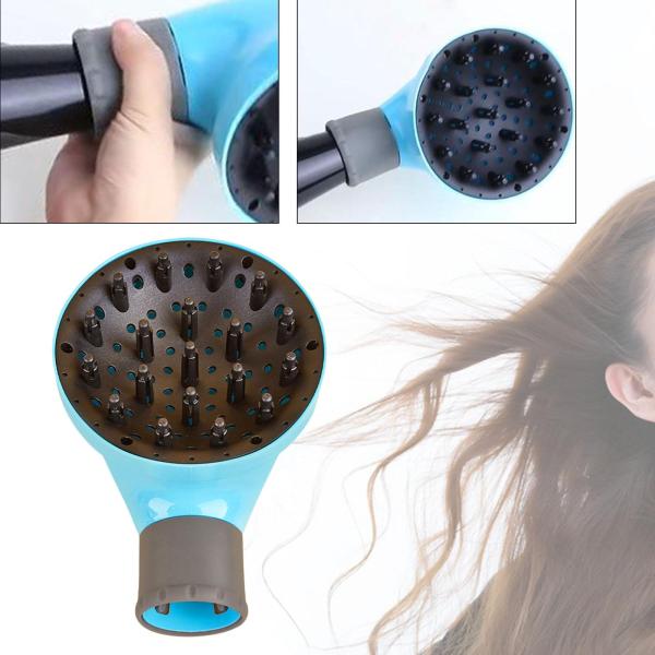 ヘアディフューザー ヘアドライヤーアクセサリー 速乾性 ヘアブロワー ドライヤーディフューザー ブルー