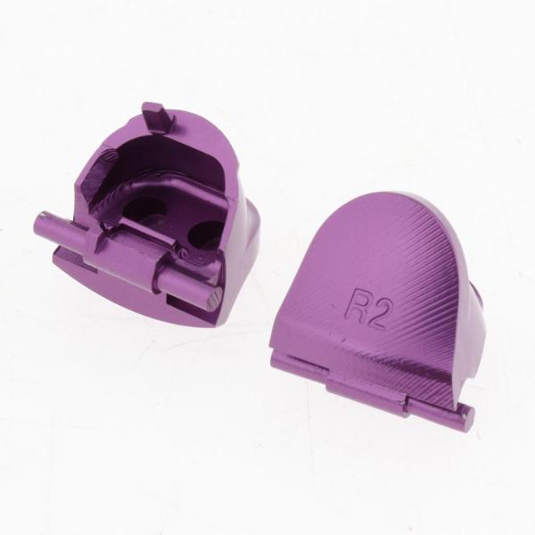 ソニーPS4のコントローラーの紫色のためのアルミニウムL1 R1 L2 R2のトリガーボタン