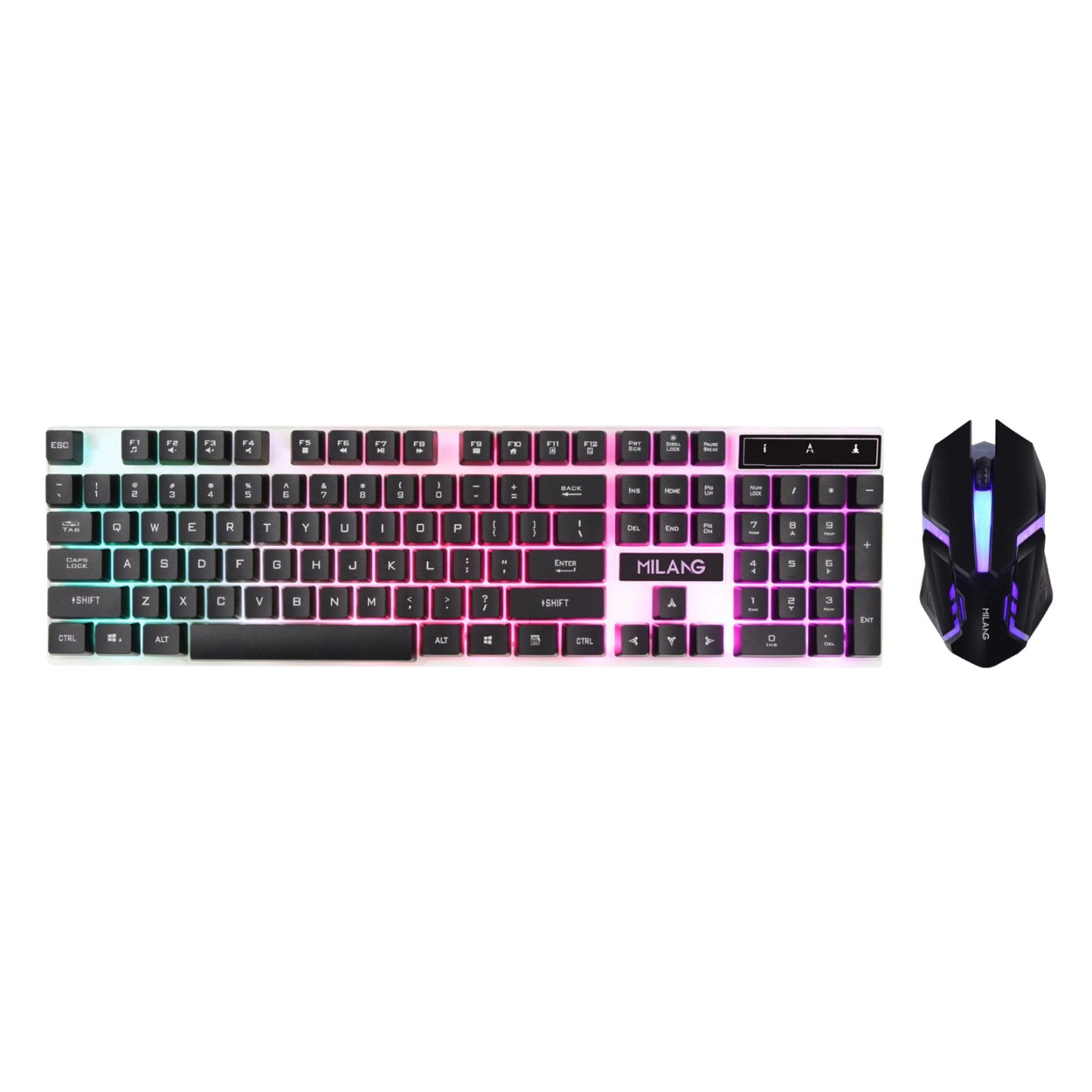Rgbメカニカルゲーミングキーコンパクト104キーのusb有線マウスセット