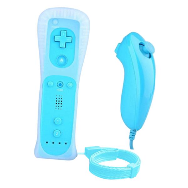 WiiWiiUブルー用のジェスチャーコントローラーとヌンチャクジョイスティックコンボ