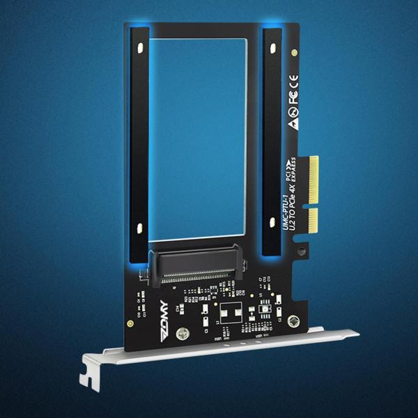 ミニU.2からPCIeへのアダプターPCI-E拡張カード（2.5インチNVMe Dサポートマザー用）X8X16スロットカードインタ