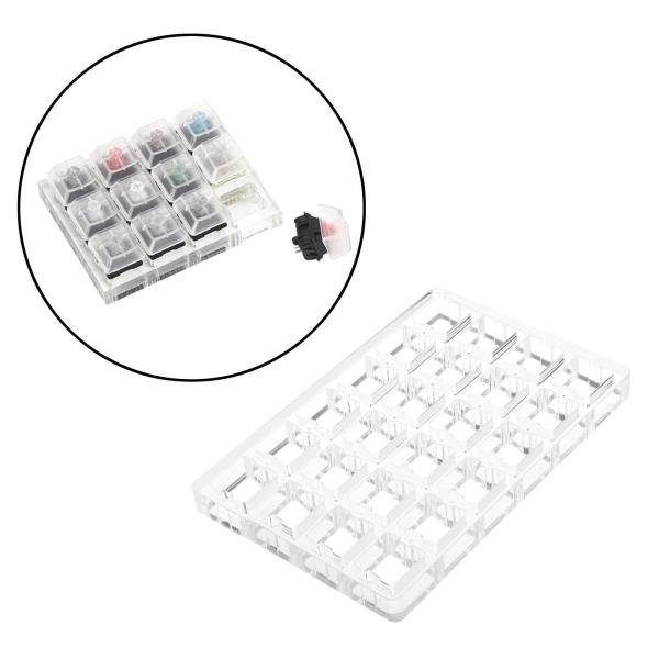 Cherry Mx Switch4x6用のクリアスイッチテスターベースアクリルプレート