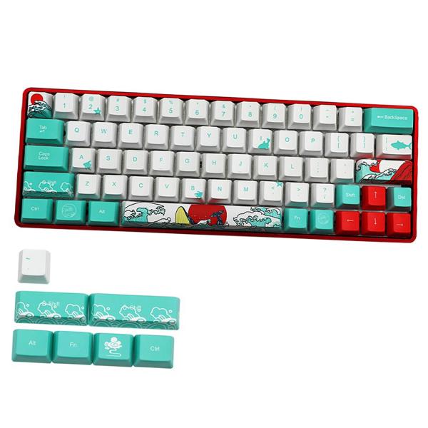 71キー珊瑚海浮世絵昇華PBTキーキャップDIYfor CherryMXキー : STK