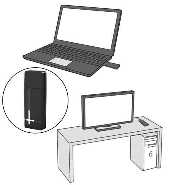 XboxOneコントローラー用アダプターUレシーバーコンパクト使いやすい
