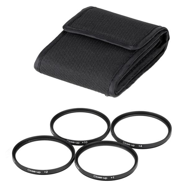 クローズアップフィルターキット+ 1 + 2 + 4 + 10デジタルカメラ用レンズセット62mm