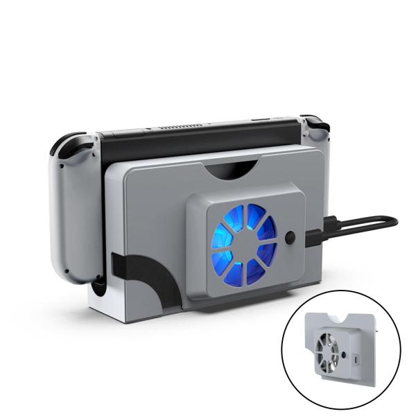 外部USB冷却ファンホストベースクーラードックブラケットUSB / Type-Cケーブル、スイッチ用アクセサリOLEDゲームコンソールABS