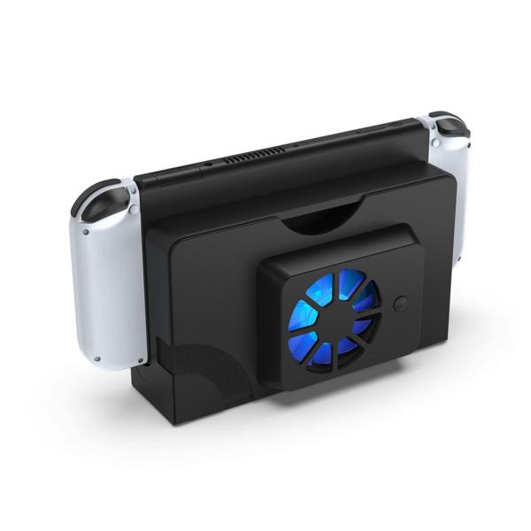 スイッチOLEDブラック用プラスチックUSB冷却ファンUSB / Type-Cケーブルアクセサリ