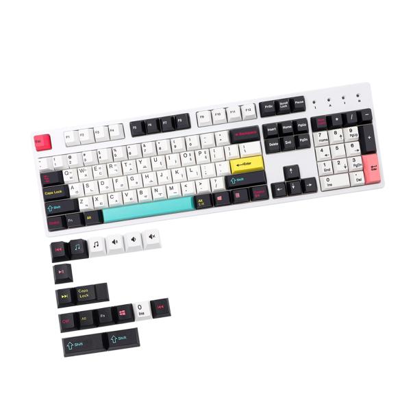 キーボード＆パームレストセット お譲りします 121キーセットカスタムPBTキーキャップ桜のメカニカルキーボードのキー