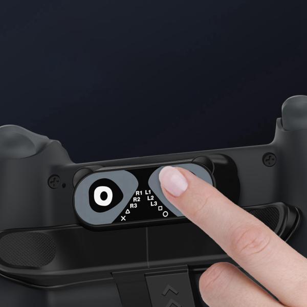 再マッピング可能な戻るボタンは、PS4コントローラー用のかわいいターボ機能ゲームアタッチメントをトリガーしますLEDライトゲームアクセサリー