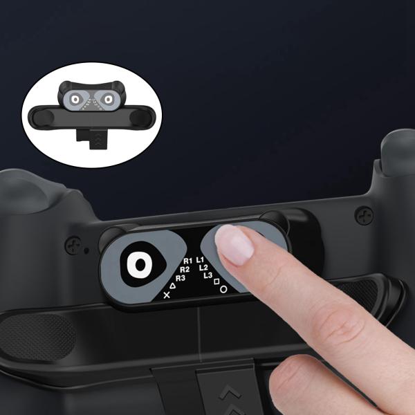 再マッピング可能な戻るボタンは、PS4コントローラー用のかわいいターボ機能ゲームアタッチメントをトリガーしますLEDライトゲームアクセサリー