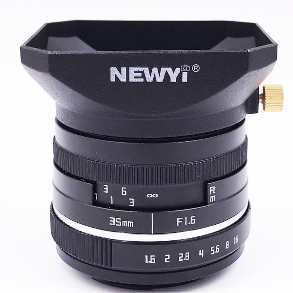 スクエアカメラレンズフードミラーレスカメラ用スクリューマウントプロテクター付き干渉光プラスチック、DSLR、取り付けが簡単 - 55mm
