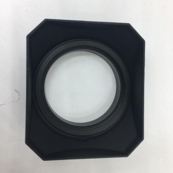 スクエアカメラレンズフードミラーレスカメラ用スクリューマウントプロテクター付き干渉光プラスチック、DSLR、取り付けが簡単 - 55mm