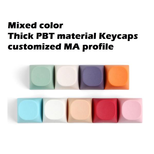 MXメカニカルキーボード用PBTキーキャップMAプロファイルボール形状キーキャップキーキャップ - 赤