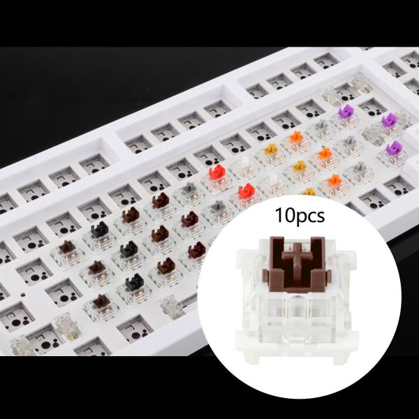 MXスイッチ愛好家のキーボード初心者のための10個のメカニカルキーボードスイッチRGBLEDSMDゲーミング軽量メカニカルスイッチ - 防塵