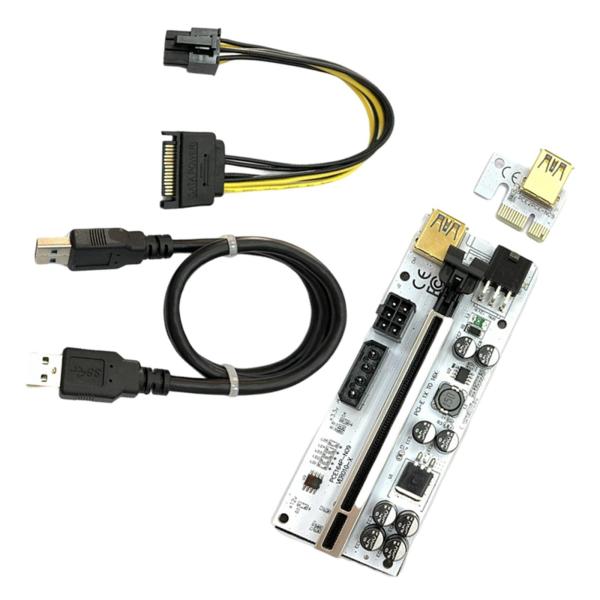 Ver010-XPci-EライザーカードUSB3.0データケーブルBtcGPUマイニング用6