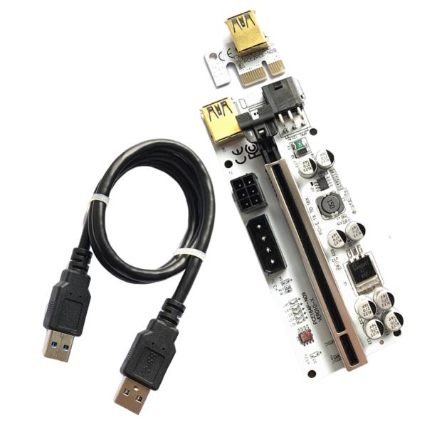 Ver010-XPci-EライザーカードUSB3.0データケーブルBtcGPUマイニング用6