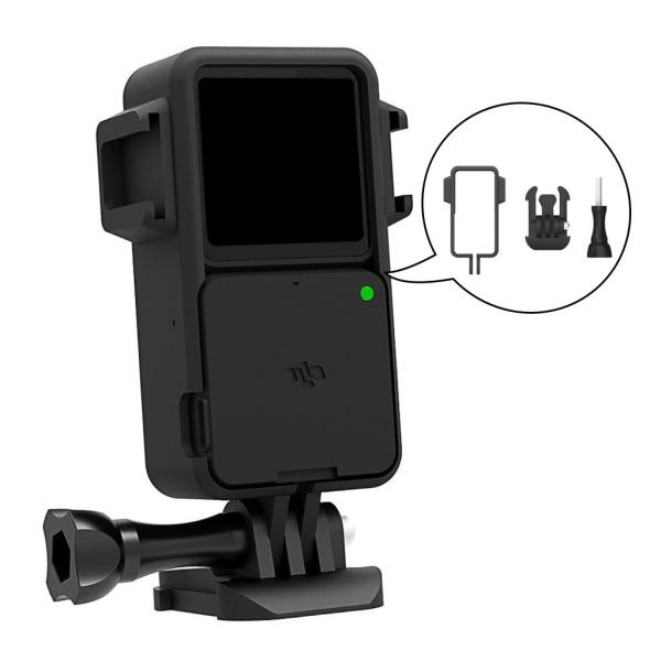 DJIアクション2スポーツカメラアクセサリーアルミネジ用ホットシューインターフェースハウグフレームケージ付きカメラ保護ケース