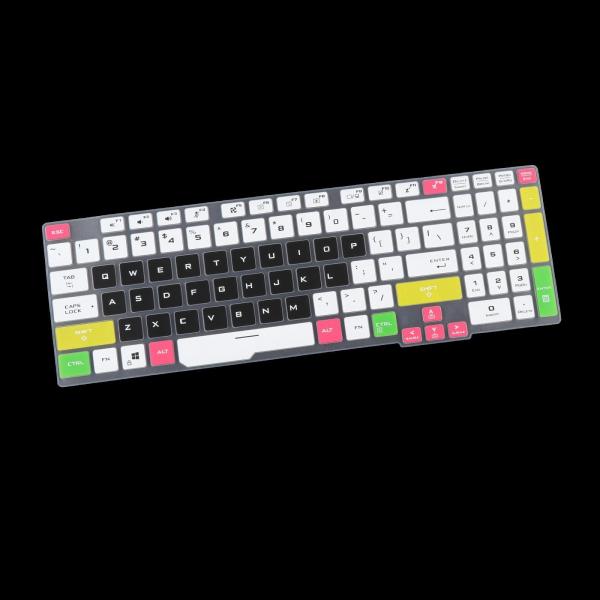 ASUSTUFゲーミングA15ラップトップアクセサリー用キーボードプロテクタースキンユニバーサルカラフルブラック