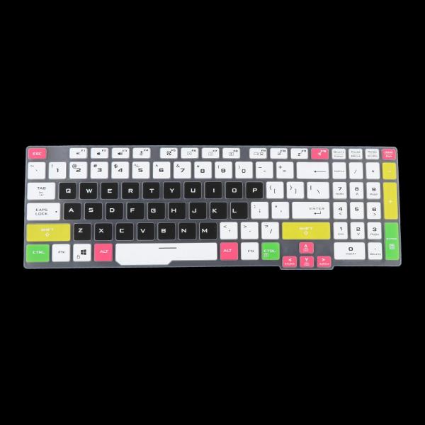 ASUSTUFゲーミングA15ラップトップアクセサリー用キーボードプロテクタースキンユニバーサルカラフルブラック