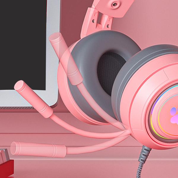 有線ゲーミングヘッドセットSy-G25、マイクUSB for PC for Android iOS for VR Blue
