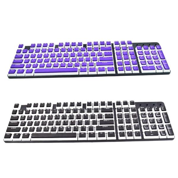 プリンキーキャップセット104KeysDoubleshotfor Office Home Gaming Typing Black