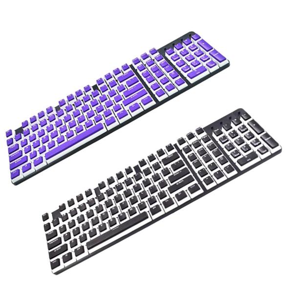 プリンキーキャップセット104KeysDoubleshotfor Office Home Gaming Typing Black