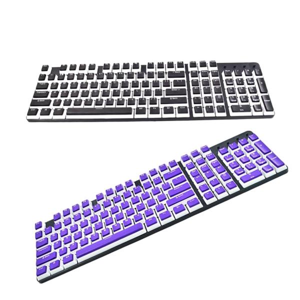 プリンキーキャップセット104KeysDoubleshotfor Office Home Gaming Typing Black