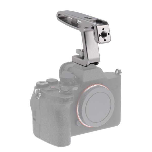 デジタル一眼レフカメラモニター用シルバーコールドシューマウント2x1/4