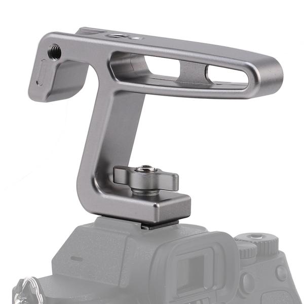 デジタル一眼レフカメラモニター用シルバーコールドシューマウント2x1/4